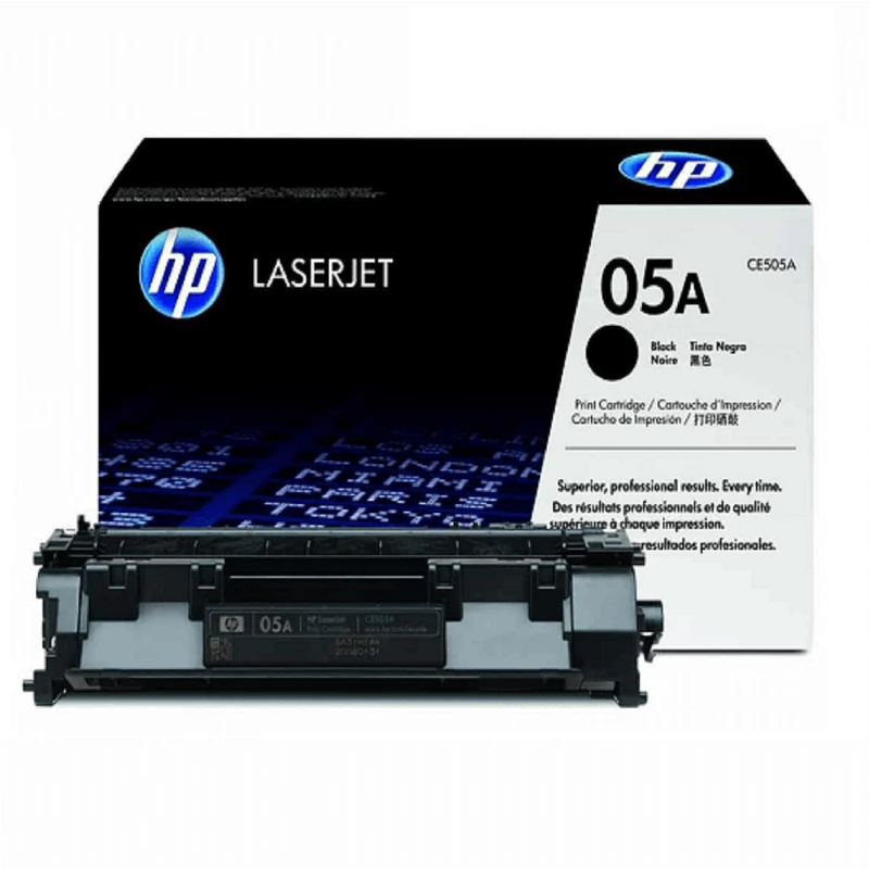 کارتریج تونر HP 05A / CE505A 🖨️ | تونر لیزری مشکی تا ۲۵۰۰ برگ